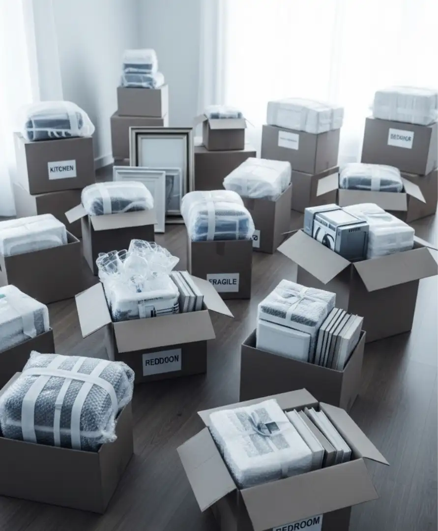 Professional packing services in Dubai serving all major villa communities, including Palm Jumeirah, Dubai Hills Estate, and Arabian Ranches.
